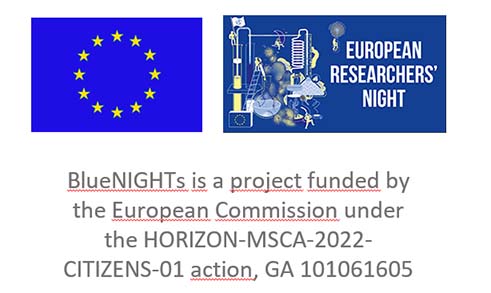 EU flag ja researchs' night logo 